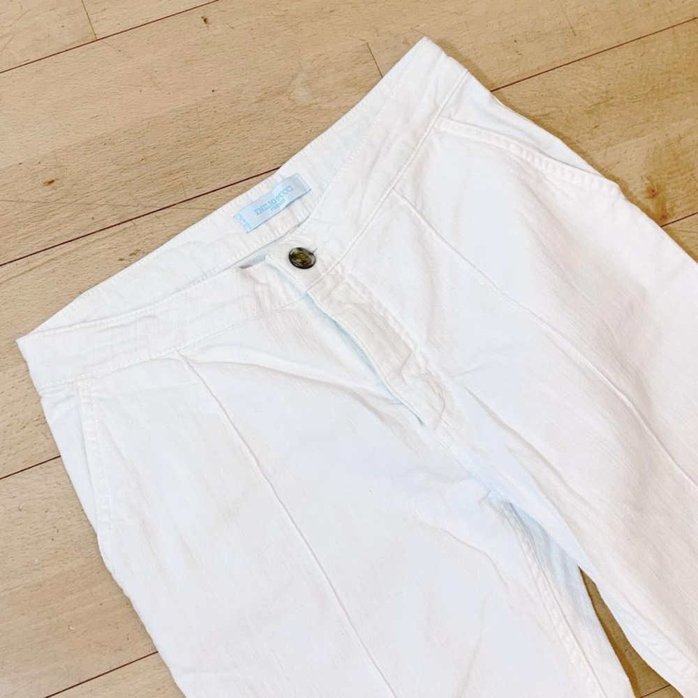 White Emilio Pucci Bootcut Jeans Truevintage Mint Condition IT 38 - Picture 4 of 11